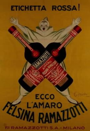 PubblicitÃ . Un manifesto pubblicitario dell'Amaro Ramazzotti di L. Cappiello del 1926 (Treviso, Museo Civico).De Agostini Picture Library/A. Dagli Orti